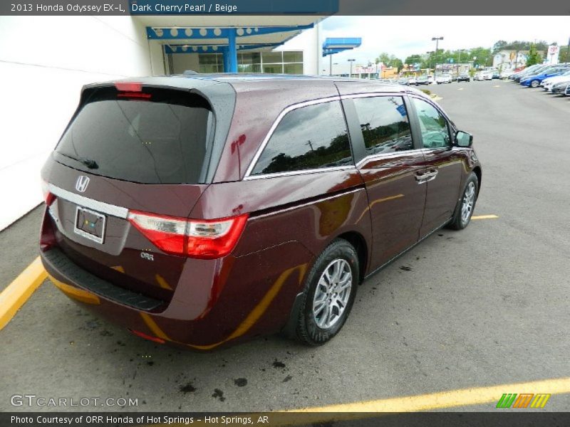 Dark Cherry Pearl / Beige 2013 Honda Odyssey EX-L