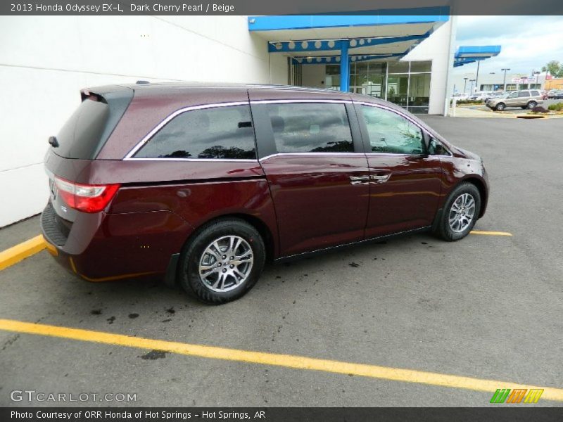 Dark Cherry Pearl / Beige 2013 Honda Odyssey EX-L