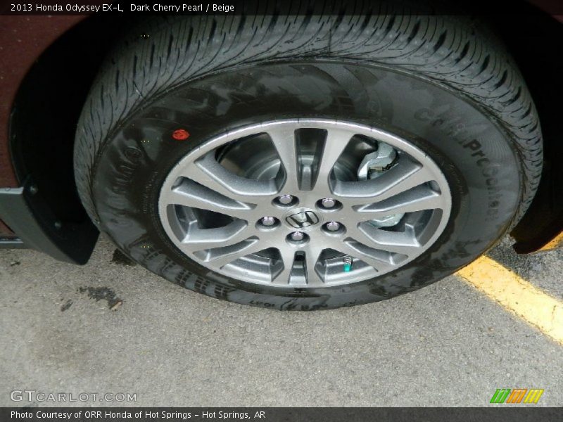 Dark Cherry Pearl / Beige 2013 Honda Odyssey EX-L
