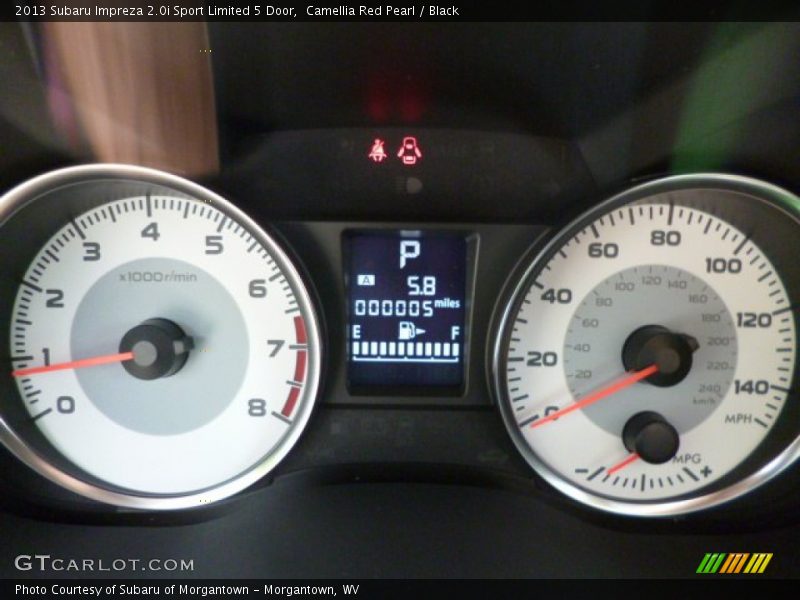 Camellia Red Pearl / Black 2013 Subaru Impreza 2.0i Sport Limited 5 Door