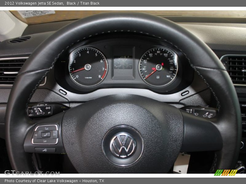 Black / Titan Black 2012 Volkswagen Jetta SE Sedan