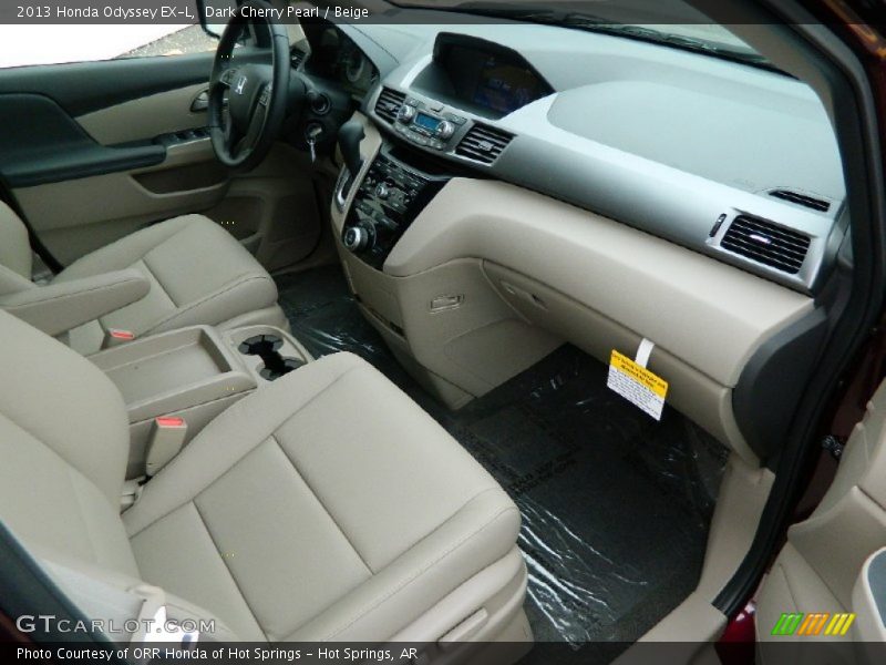 Dark Cherry Pearl / Beige 2013 Honda Odyssey EX-L