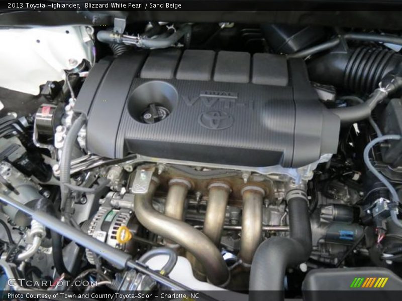 Blizzard White Pearl / Sand Beige 2013 Toyota Highlander
