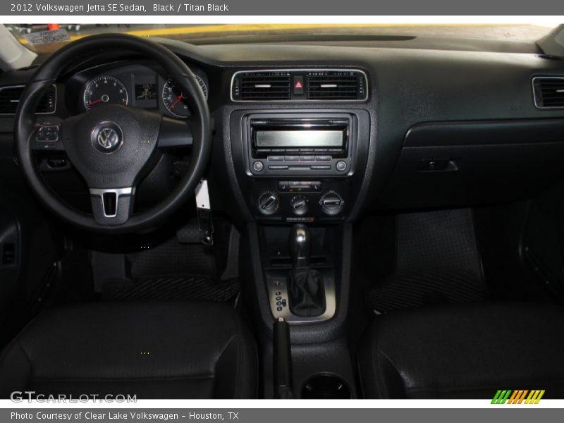 Black / Titan Black 2012 Volkswagen Jetta SE Sedan