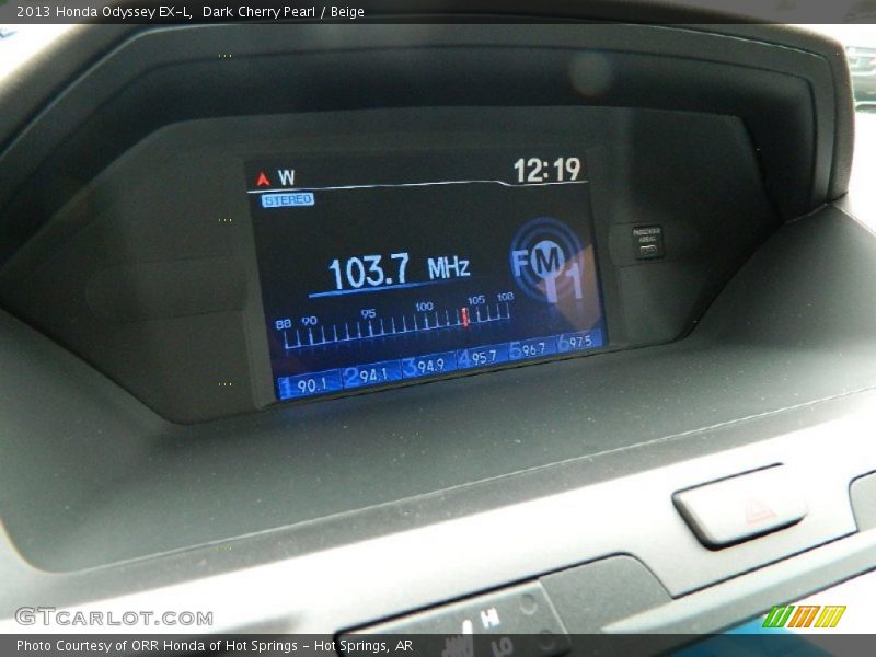 Dark Cherry Pearl / Beige 2013 Honda Odyssey EX-L