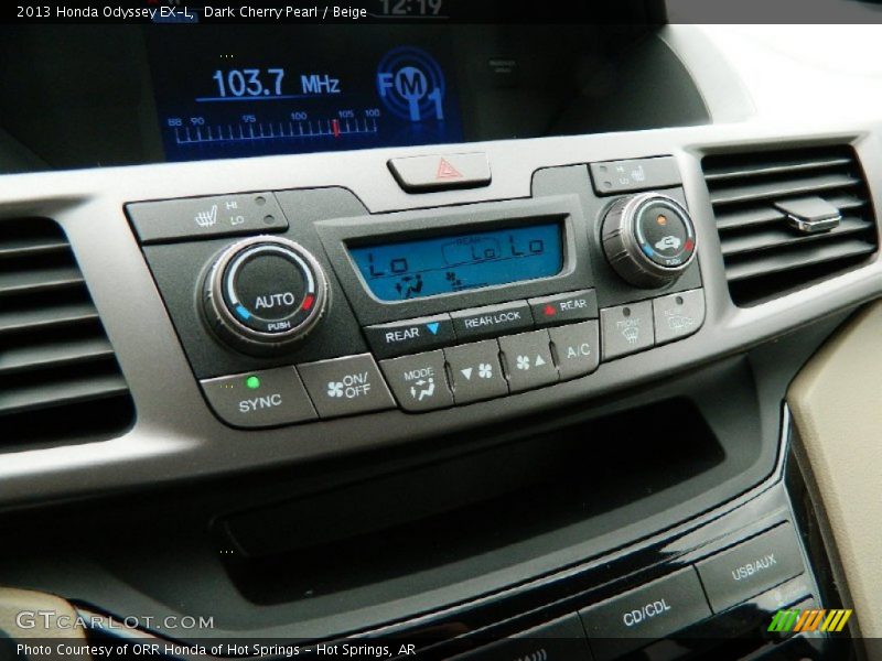 Dark Cherry Pearl / Beige 2013 Honda Odyssey EX-L