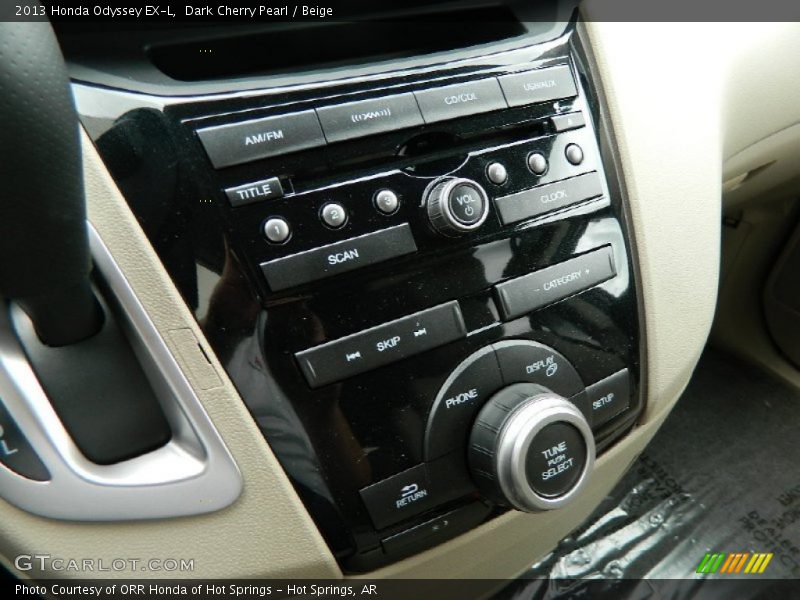 Dark Cherry Pearl / Beige 2013 Honda Odyssey EX-L