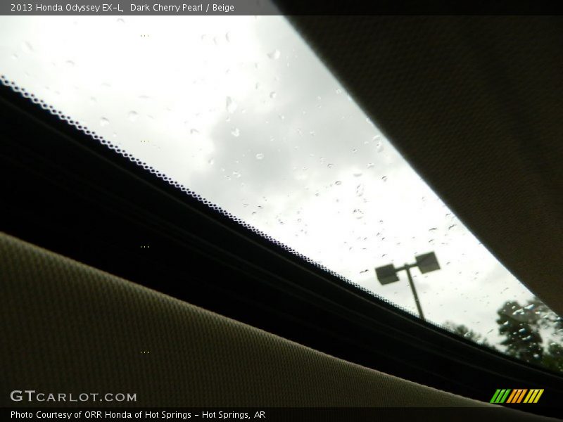 Dark Cherry Pearl / Beige 2013 Honda Odyssey EX-L