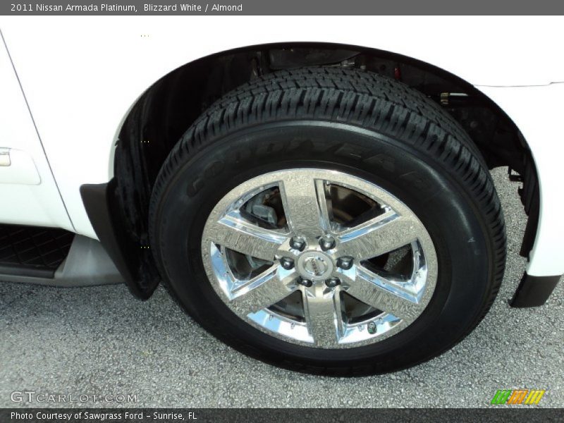 Blizzard White / Almond 2011 Nissan Armada Platinum