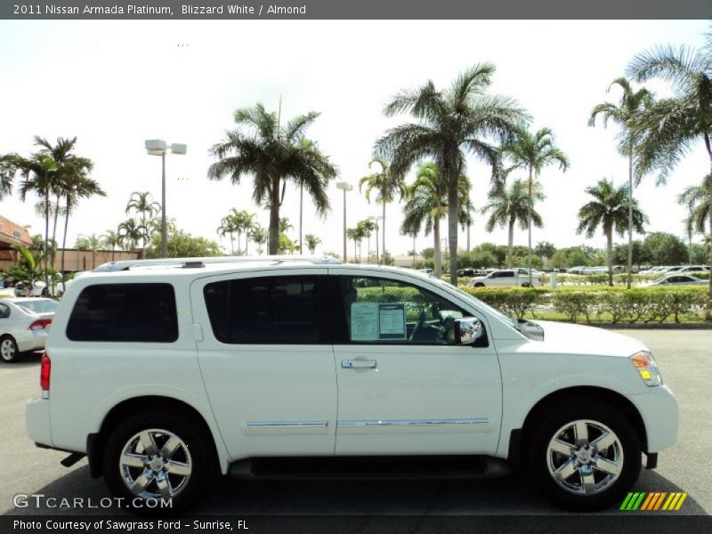 Blizzard White / Almond 2011 Nissan Armada Platinum