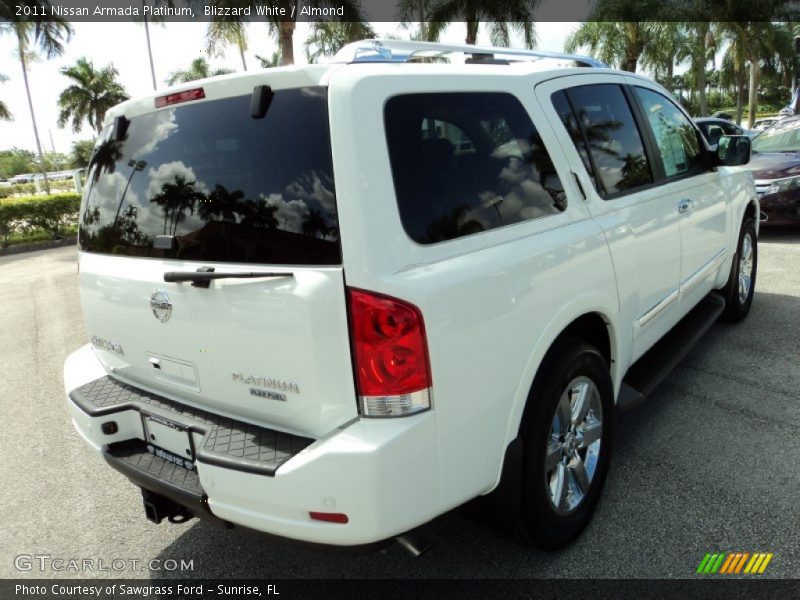 Blizzard White / Almond 2011 Nissan Armada Platinum