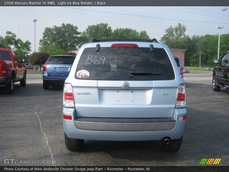 Light Ice Blue Metallic / Black 2008 Mercury Mariner I4 4WD