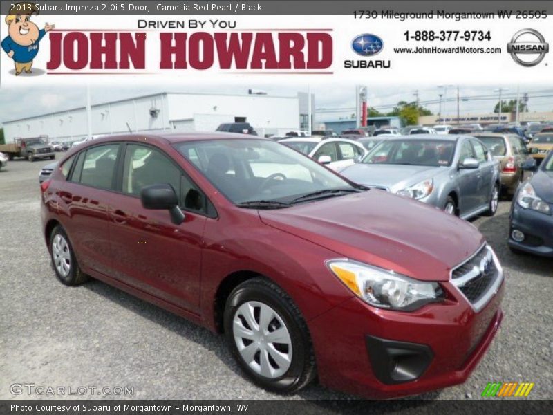 Camellia Red Pearl / Black 2013 Subaru Impreza 2.0i 5 Door