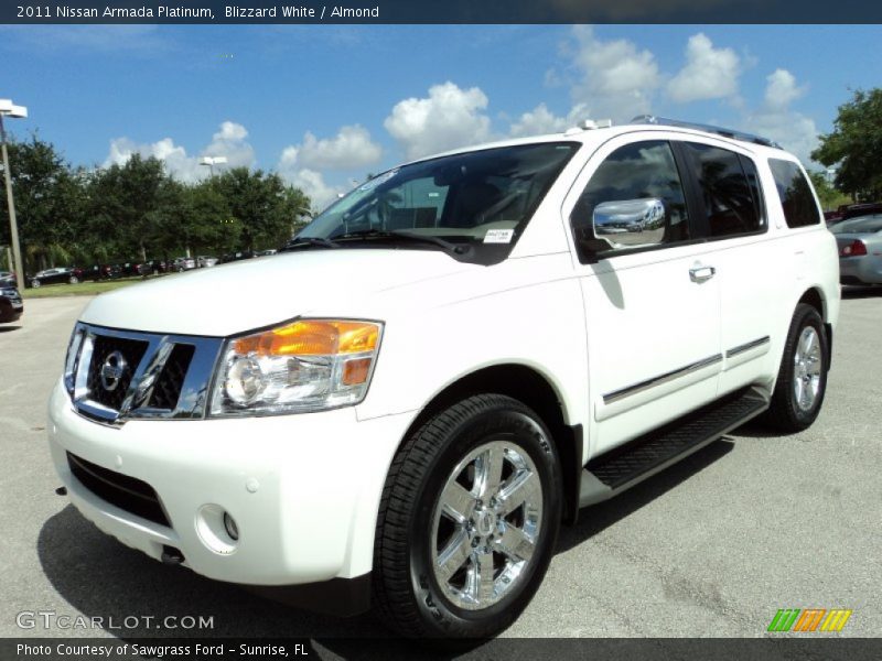 Front 3/4 View of 2011 Armada Platinum