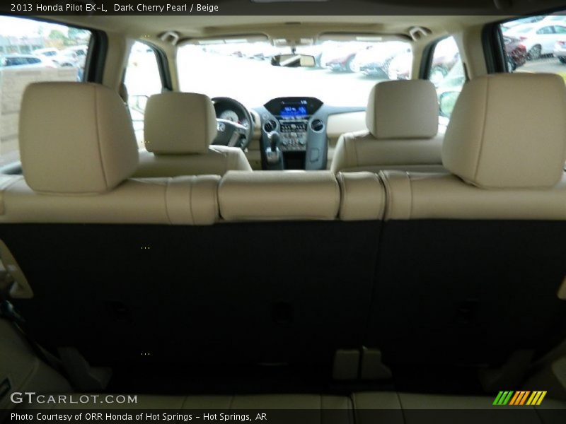 Dark Cherry Pearl / Beige 2013 Honda Pilot EX-L