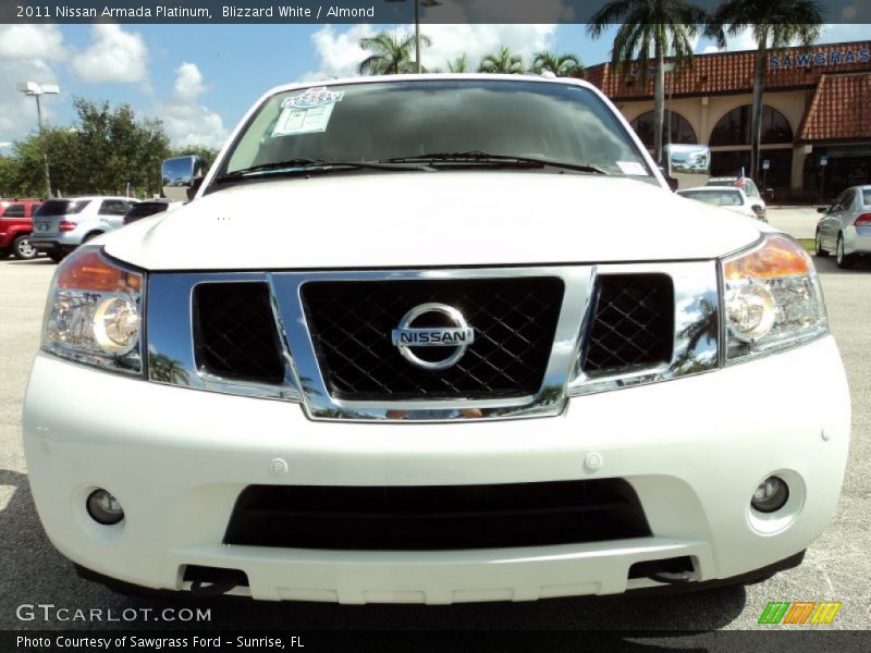 Blizzard White / Almond 2011 Nissan Armada Platinum