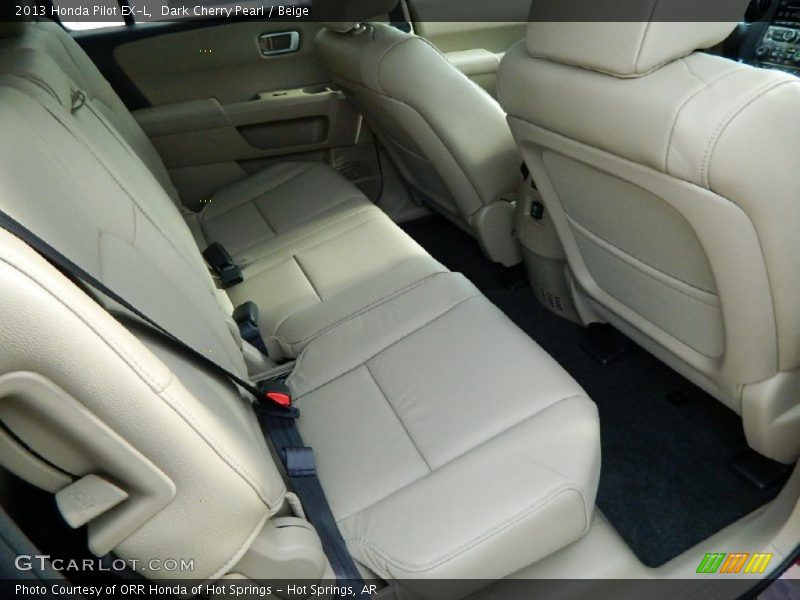 Dark Cherry Pearl / Beige 2013 Honda Pilot EX-L