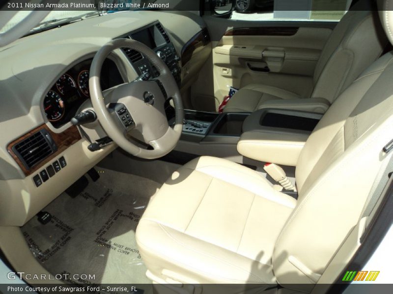  2011 Armada Platinum Almond Interior
