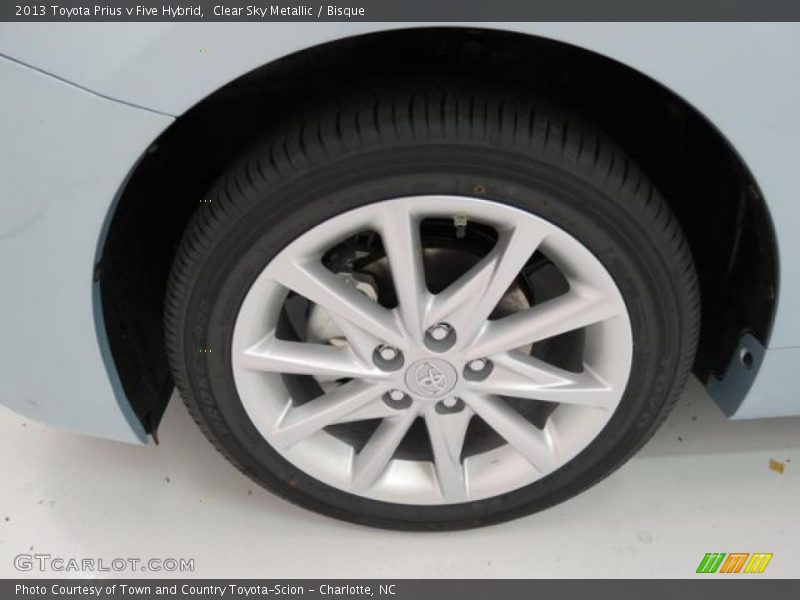 Clear Sky Metallic / Bisque 2013 Toyota Prius v Five Hybrid