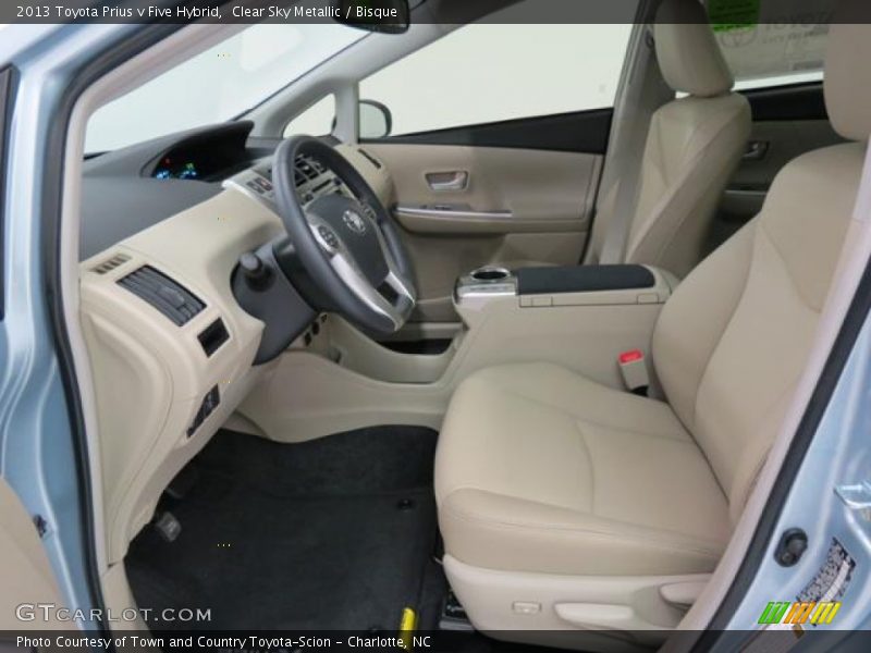 Clear Sky Metallic / Bisque 2013 Toyota Prius v Five Hybrid
