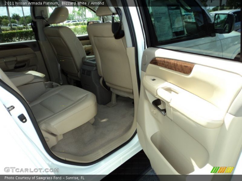 Blizzard White / Almond 2011 Nissan Armada Platinum