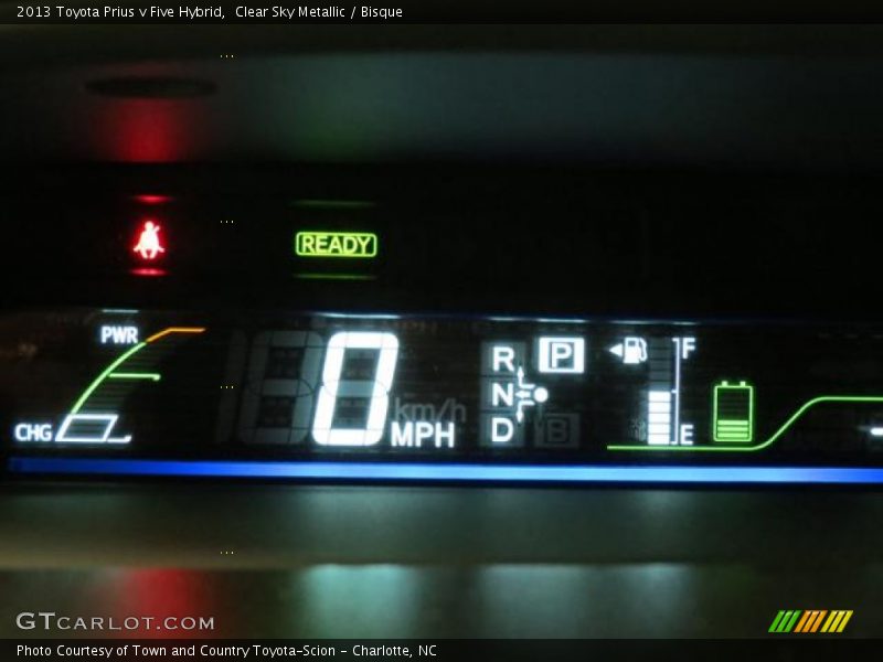Clear Sky Metallic / Bisque 2013 Toyota Prius v Five Hybrid