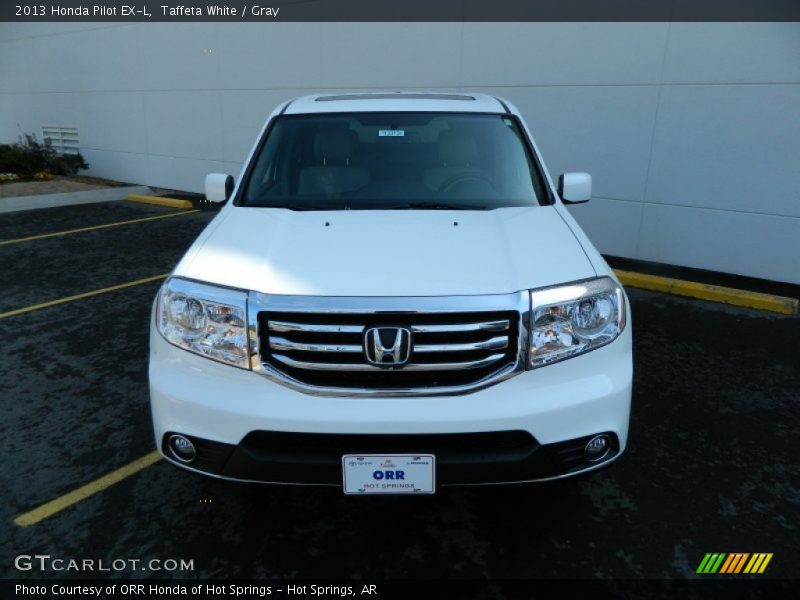 Taffeta White / Gray 2013 Honda Pilot EX-L