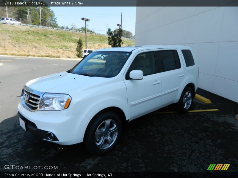 Taffeta White / Gray 2013 Honda Pilot EX-L