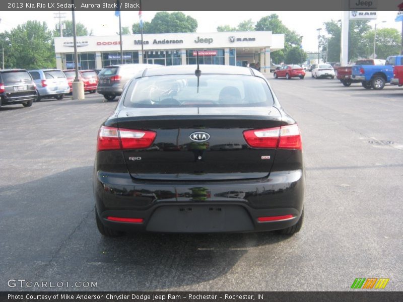 Aurora Black / Black 2013 Kia Rio LX Sedan