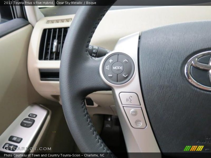 Clear Sky Metallic / Bisque 2013 Toyota Prius v Five Hybrid