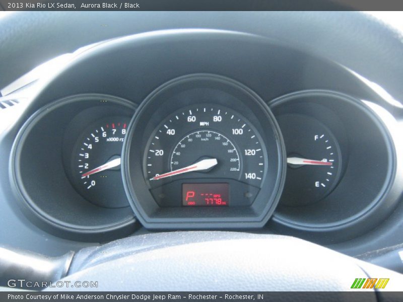 Aurora Black / Black 2013 Kia Rio LX Sedan