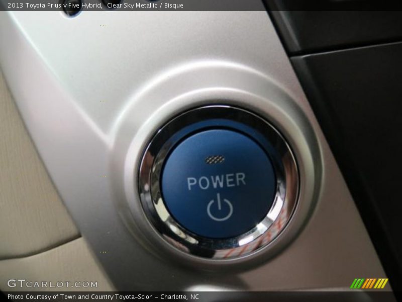 Clear Sky Metallic / Bisque 2013 Toyota Prius v Five Hybrid