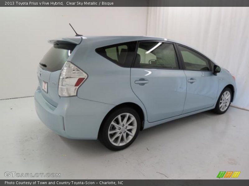 Clear Sky Metallic / Bisque 2013 Toyota Prius v Five Hybrid