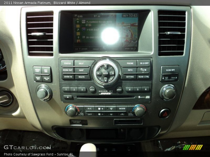 Blizzard White / Almond 2011 Nissan Armada Platinum