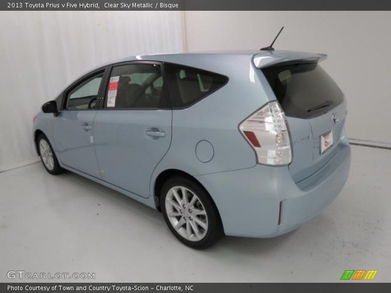 Clear Sky Metallic / Bisque 2013 Toyota Prius v Five Hybrid