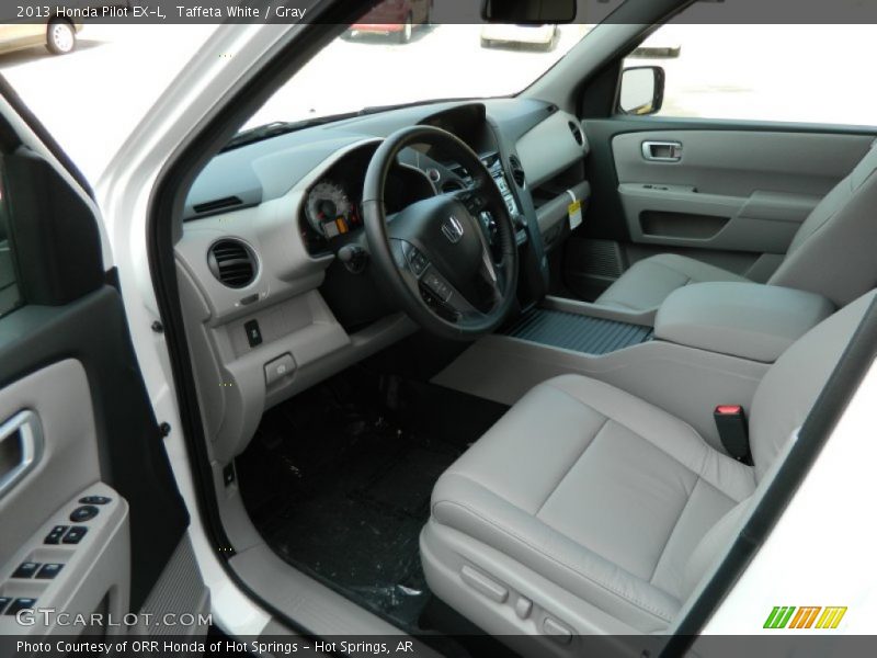 Taffeta White / Gray 2013 Honda Pilot EX-L