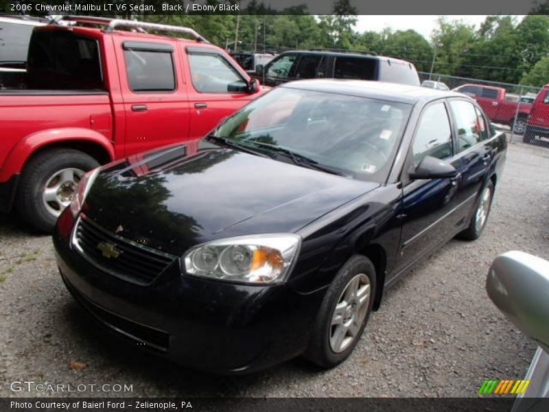 Black / Ebony Black 2006 Chevrolet Malibu LT V6 Sedan