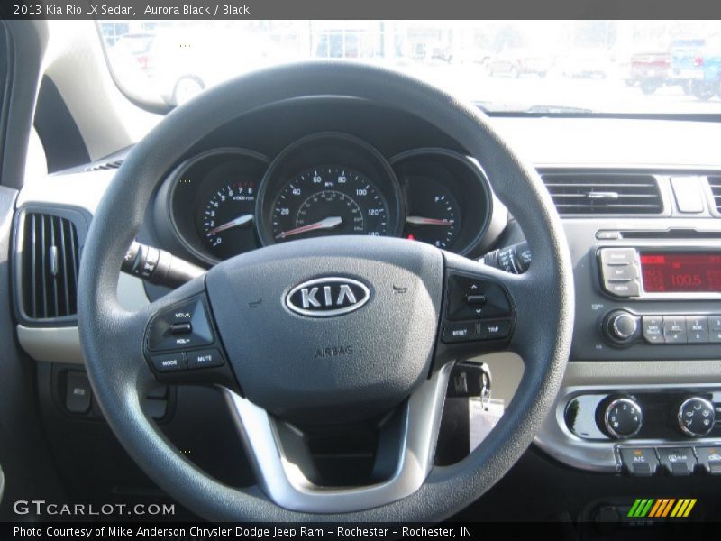 Aurora Black / Black 2013 Kia Rio LX Sedan
