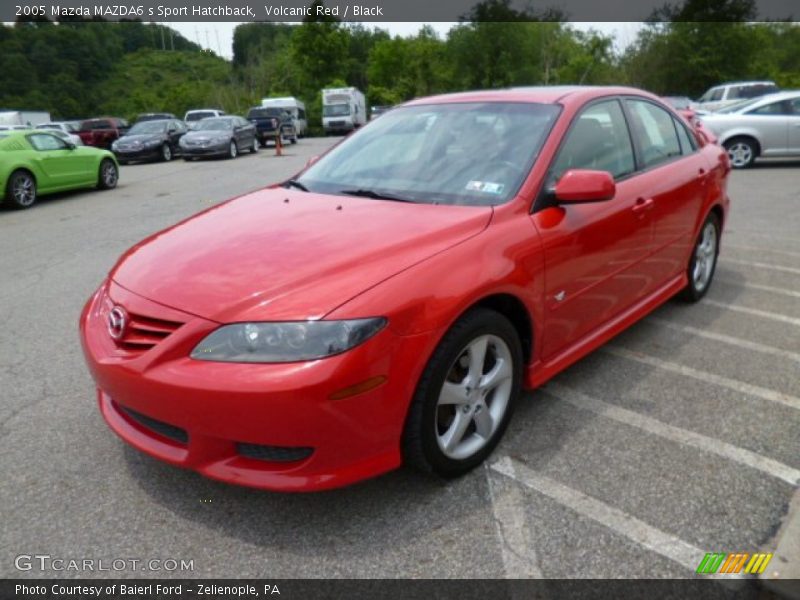 Volcanic Red / Black 2005 Mazda MAZDA6 s Sport Hatchback