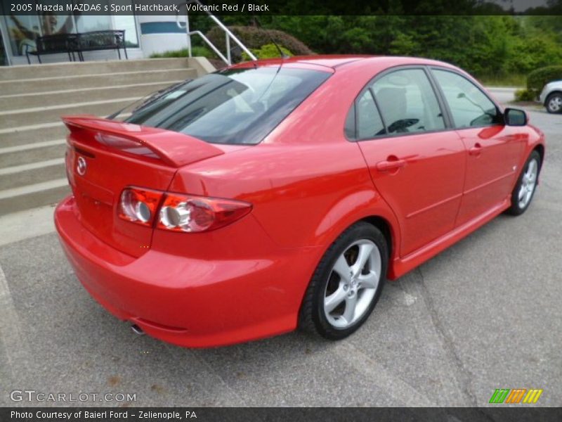 Volcanic Red / Black 2005 Mazda MAZDA6 s Sport Hatchback
