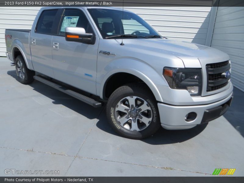 Ingot Silver Metallic / Black 2013 Ford F150 FX2 SuperCrew