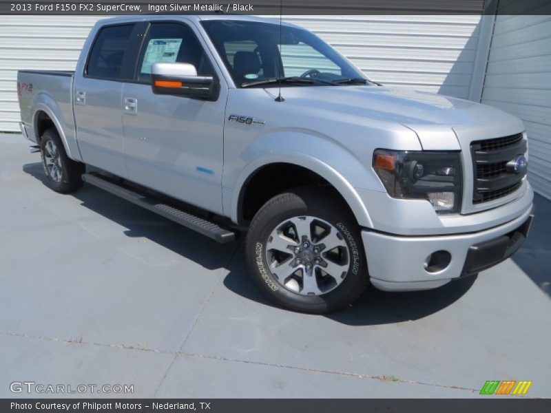 Ingot Silver Metallic / Black 2013 Ford F150 FX2 SuperCrew