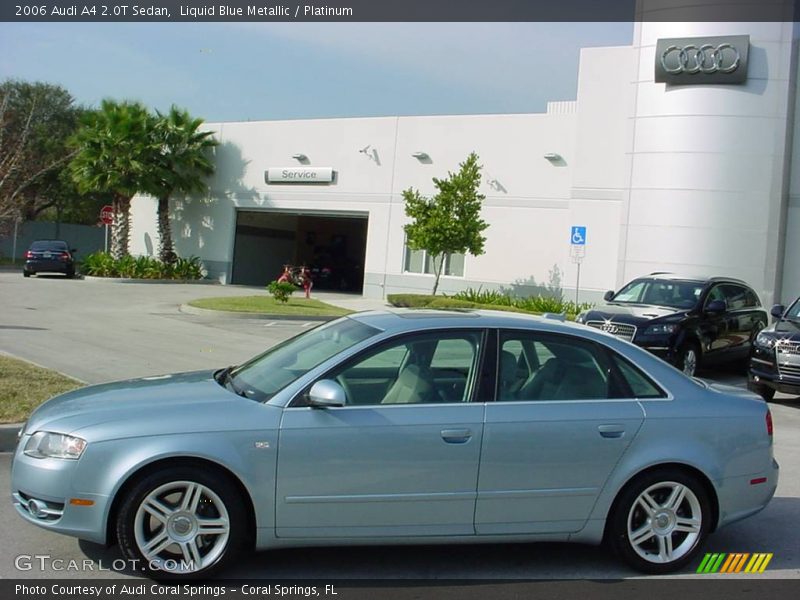 Liquid Blue Metallic / Platinum 2006 Audi A4 2.0T Sedan