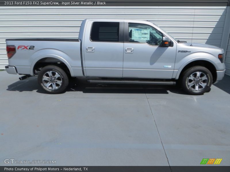 Ingot Silver Metallic / Black 2013 Ford F150 FX2 SuperCrew
