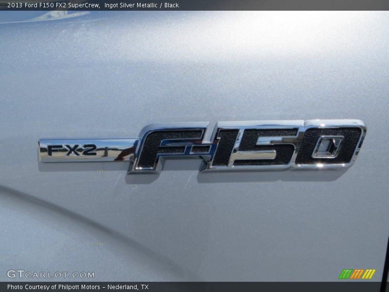 Ingot Silver Metallic / Black 2013 Ford F150 FX2 SuperCrew