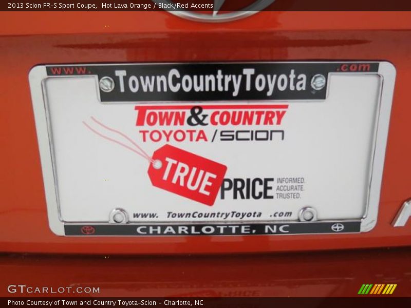 Hot Lava Orange / Black/Red Accents 2013 Scion FR-S Sport Coupe