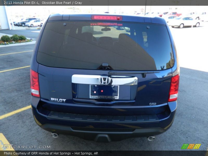 Obsidian Blue Pearl / Gray 2013 Honda Pilot EX-L