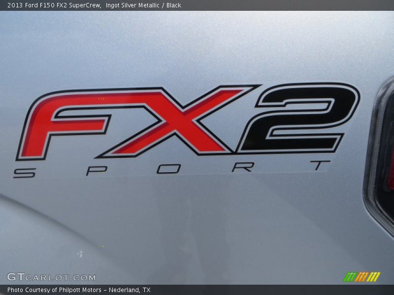 Ingot Silver Metallic / Black 2013 Ford F150 FX2 SuperCrew