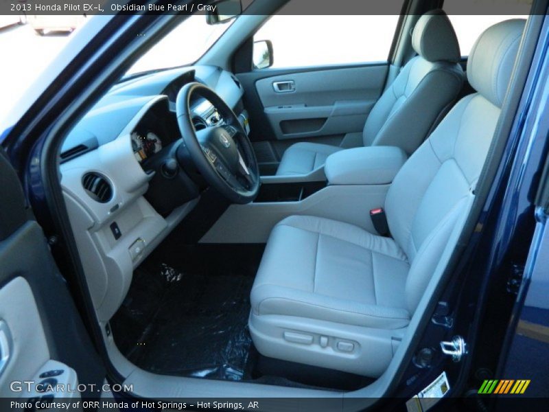 Obsidian Blue Pearl / Gray 2013 Honda Pilot EX-L