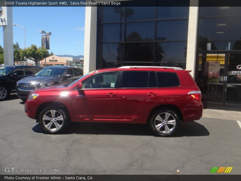  2009 Highlander Sport 4WD Salsa Red Pearl